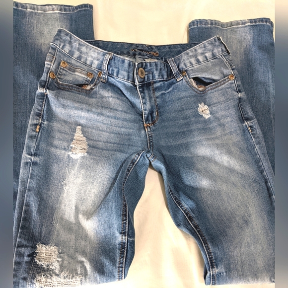 Maurices Juniors Distressed Ripped Jeans - Picture 3 of 9